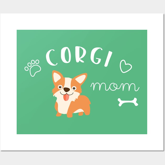 Corgi Mom Wall Art by katelein